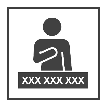 A person pointing to themself. 9 numbers are listed below them. 